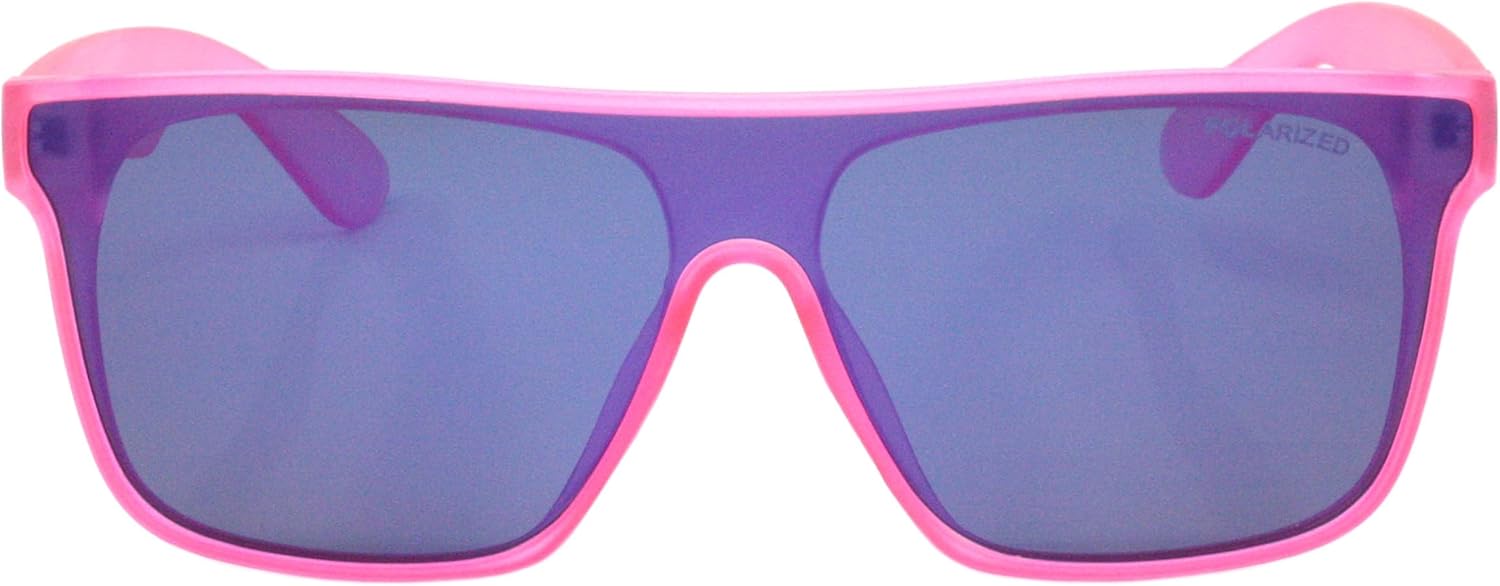 

Солнцезащитные очки PASTL с поляризованными зеркальными линзами, квадратная матовая оправа, матовый дизайн, унисекс, защита от УФ-излучения UV400, Pink (Purple Mirror)