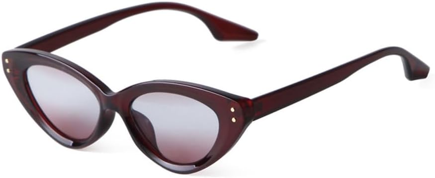 

Женские модные солнцезащитные очки 2027 года в стиле ретро, ​​с разноцветными заклепками, для уличной стрельбы, с защитой от УФ-излучения UV400 MTZJH, C4 Wine Red Gradient