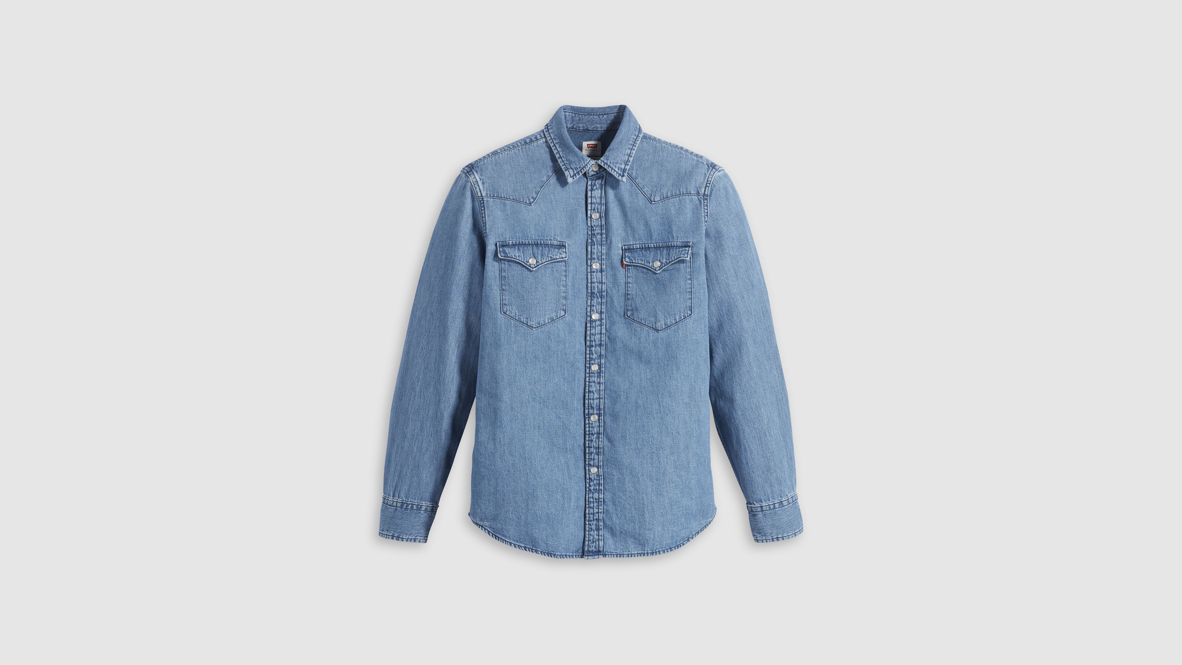 

Классическая рубашка в стиле вестерн стандартного кроя Levi's, цвет Medium Wash - Blue