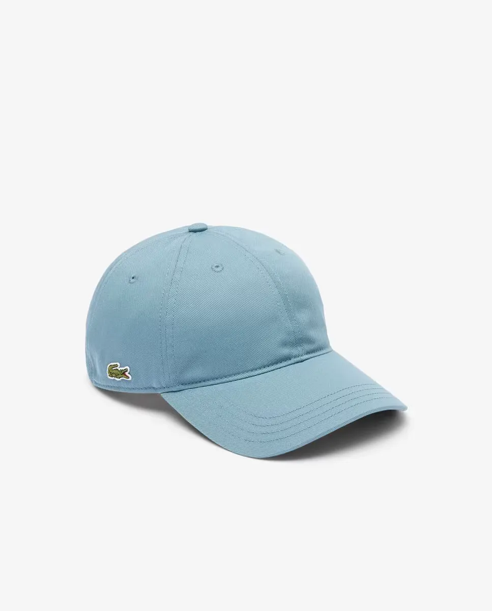 

Хлопковая саржевая бейсболка унисекс Lacoste, синий