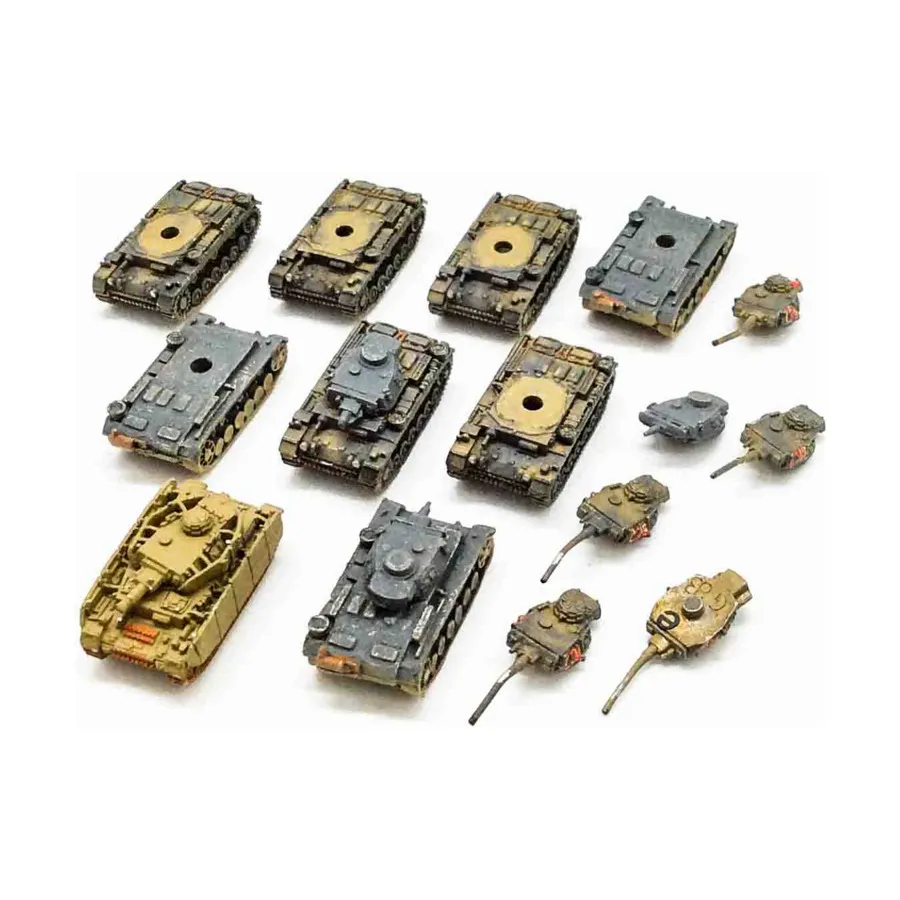 

Pz.III, коллекция №4, WWII Micro Armour - Germany - Loose Miniatures (1:285)
