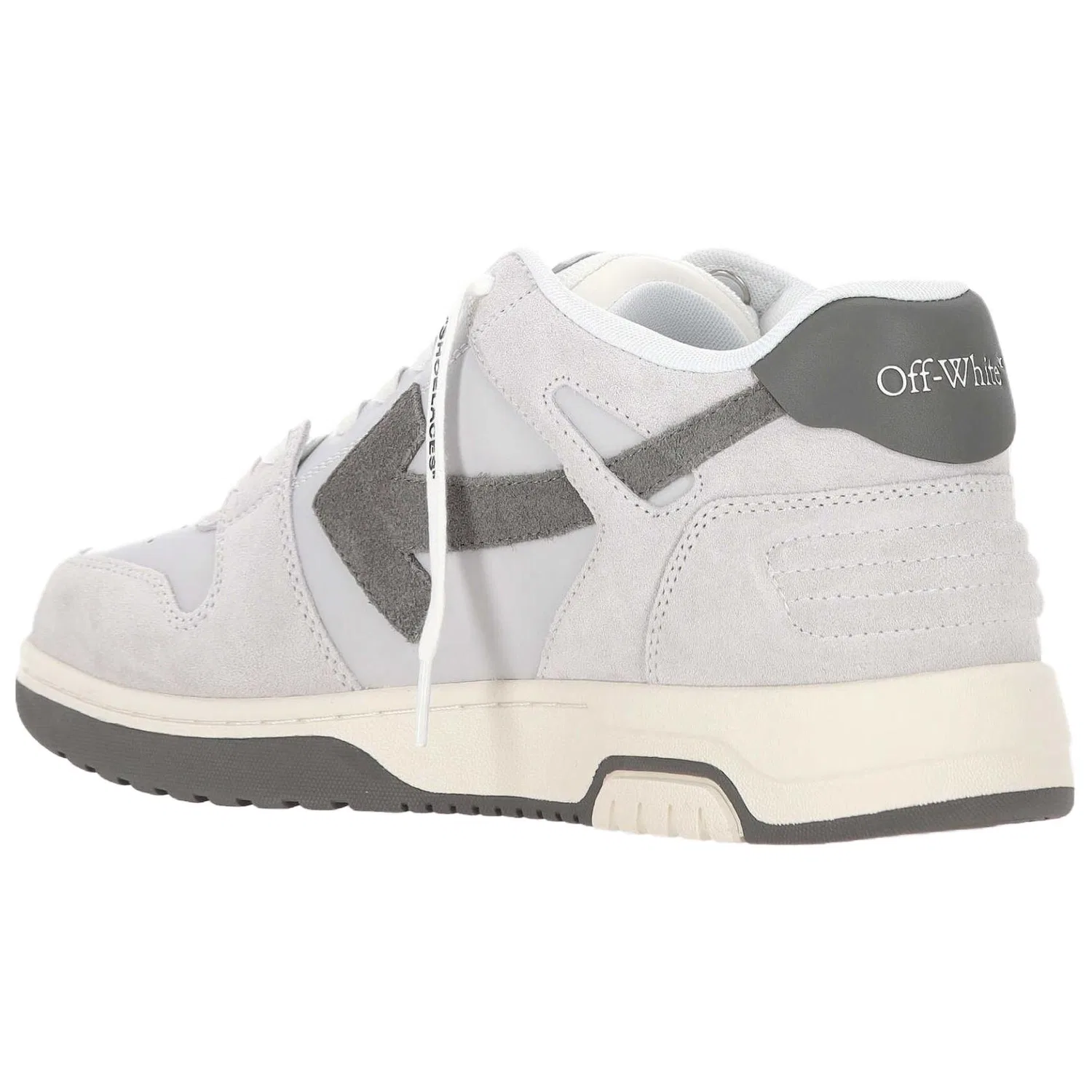 Кроссовки лого OFF-WHITE серые — фото 4
