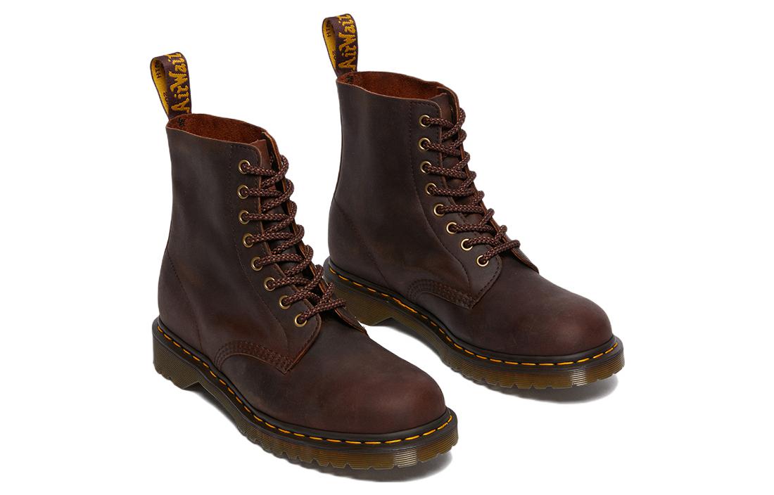 Мужские ботинки Dr. Martens 1460 Pascal из вощеной кожи, бордово-коричневый — фото 3