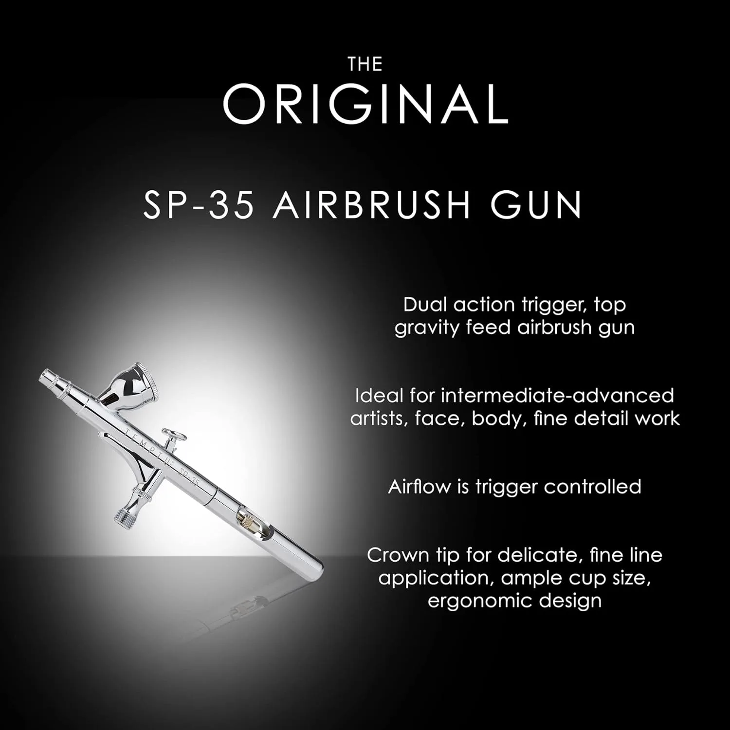 TEMPTU Pro Plus Deluxe Complete Airbrush Kit: набор для аэрографии с румянами, хайлайтерами, тональной основой S/B, контурингом, бронзером и консилером, удобный для путешествий — фото 4