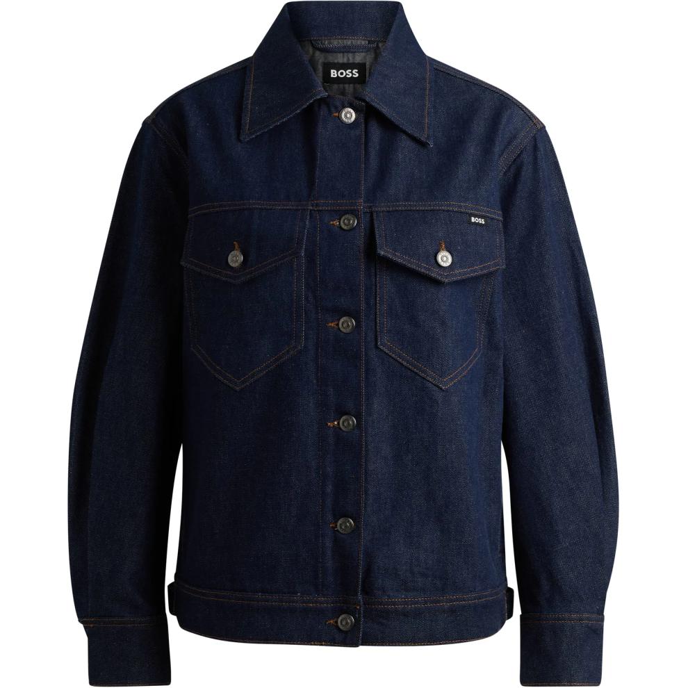 

Джинсовая куртка SS24 женская натуральный синий HUGO BOSS