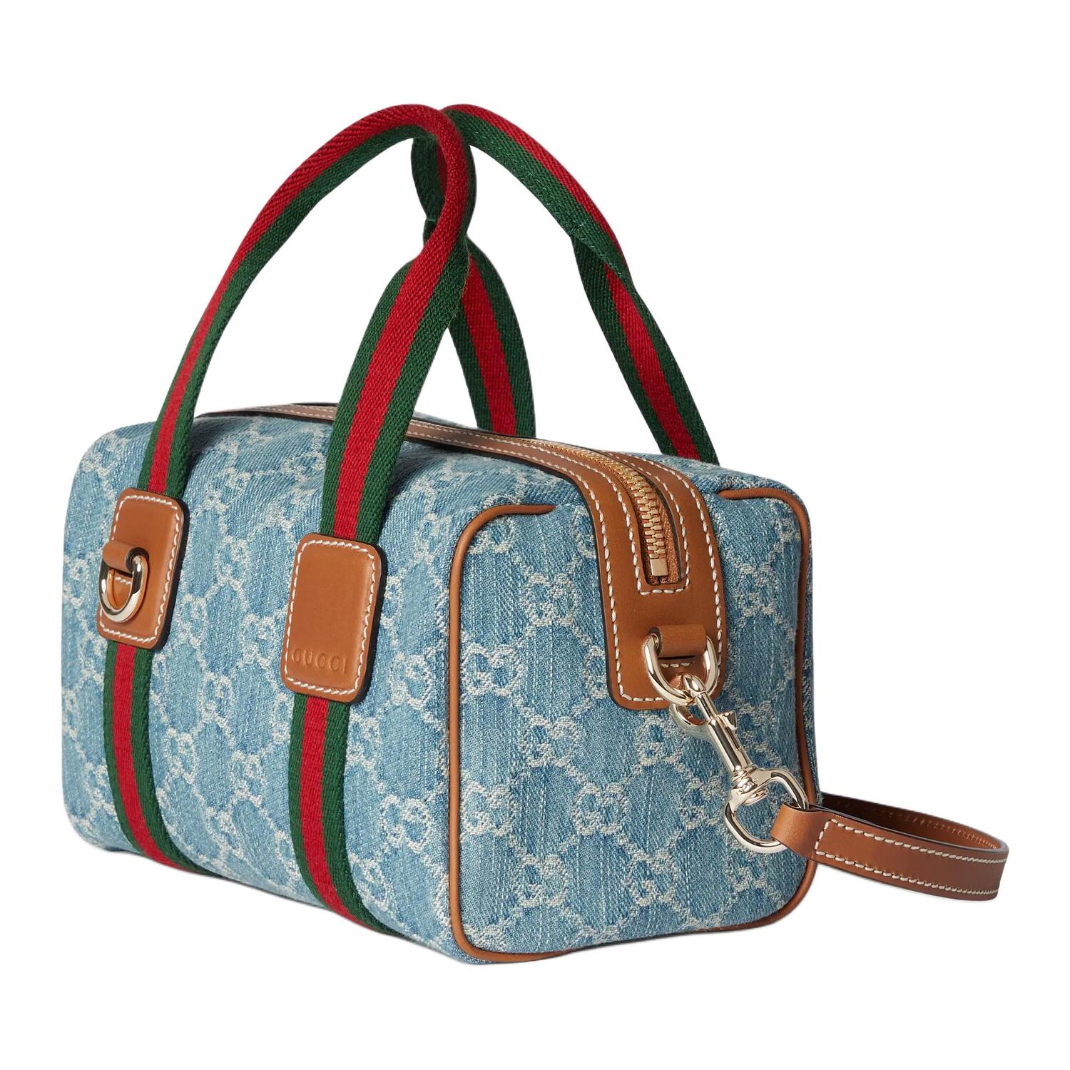 Джинсовый рюкзак Gucci мини унисекс — фото 3