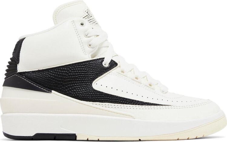

Кроссовки Wmns Air Jordan 2 Retro 'Sail Black', кремовый, Бежевый, Кроссовки Wmns Air Jordan 2 Retro 'Sail Black', кремовый