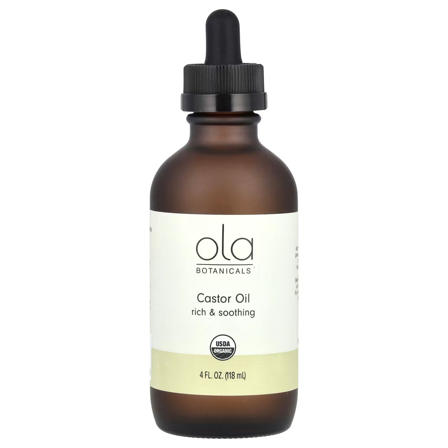 

Ola Botanicals, Касторовое масло, 4 жидких унции (118 мл) Dr. Mercola