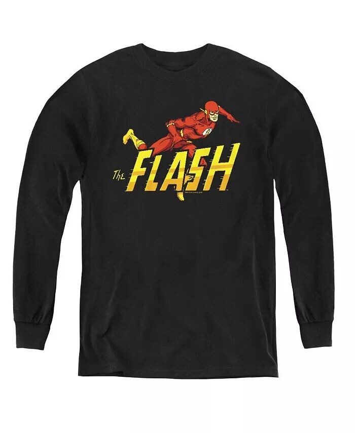 

Мальчики DC Youth DC Comics 8 Bit Длинные рукава Толстовка Flash, черный