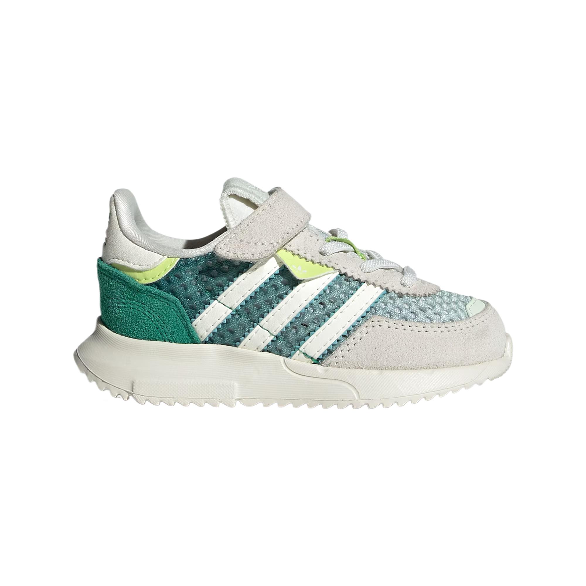 Retropy F2 устойчивые к истиранию низкие детские ботинки Infant And Toddler Adidas Originals, зеленый/белый — фото 2