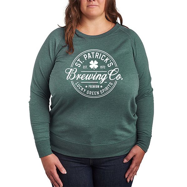 

Футболка с длинным рукавом French Terry Plus Size St Patricks Brewing Co Licensed Character