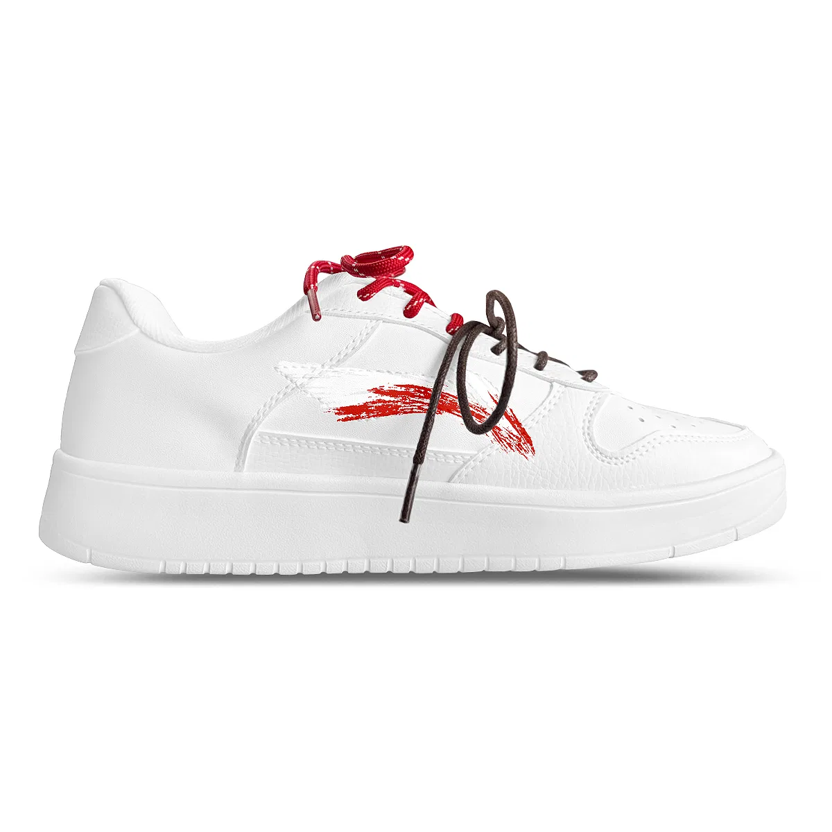 Кроссовки скейтбордические Floating Boat Li-Ning бело-красные — фото 4