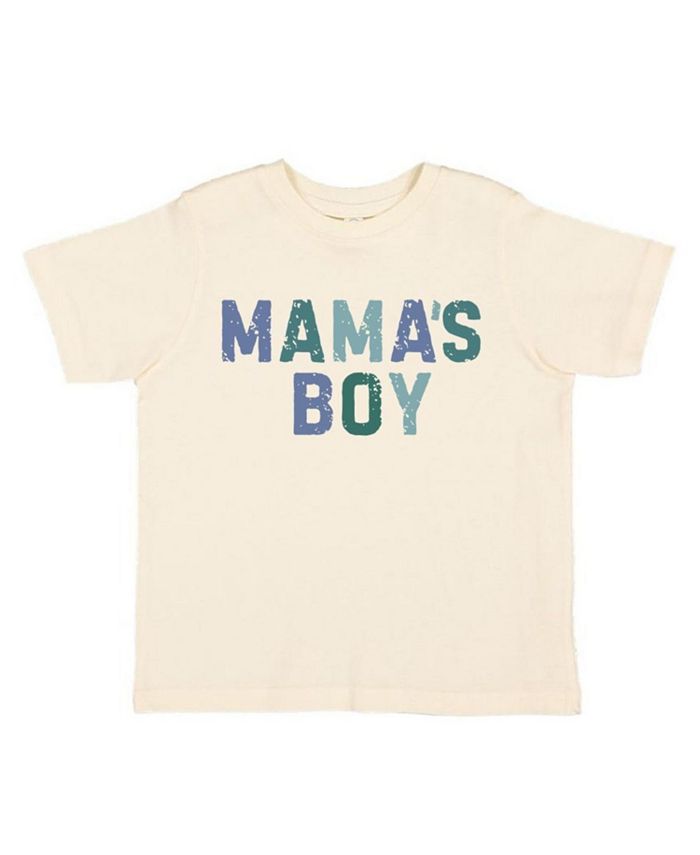 

Футболка с коротким рукавом "Mama's Boy" для мальчиков - малыши, маленькие дети, старшие дети Sweet Wink, белый