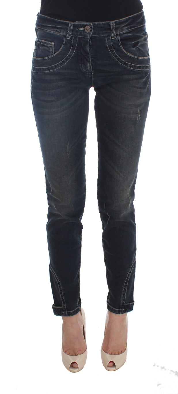 

Женские джинсы Ermanno Scervino из хлопковой смеси Slim Fit, синий