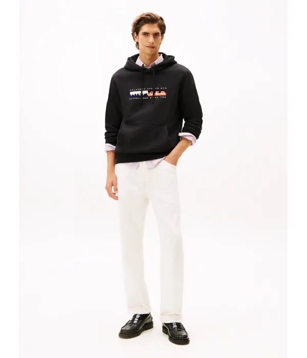 Толстовка с блочной графикой Regular fit Tommy Hilfiger, черный — фото 2