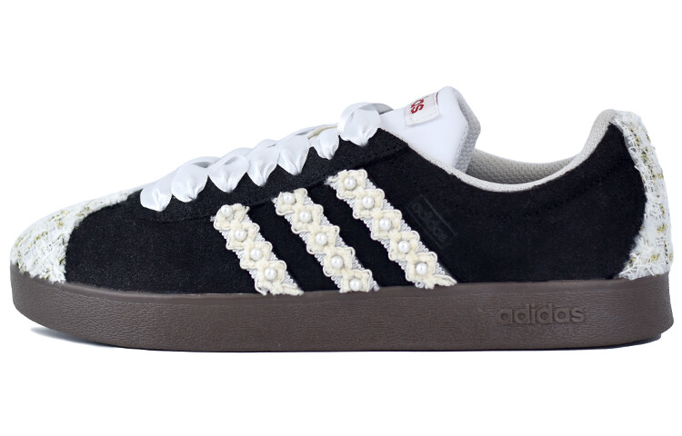 

Кроссовки adidas neo Vl Court Skateboarding Shoes Unisex Low-top Black/White/Brown, цвет Small fragrant wind