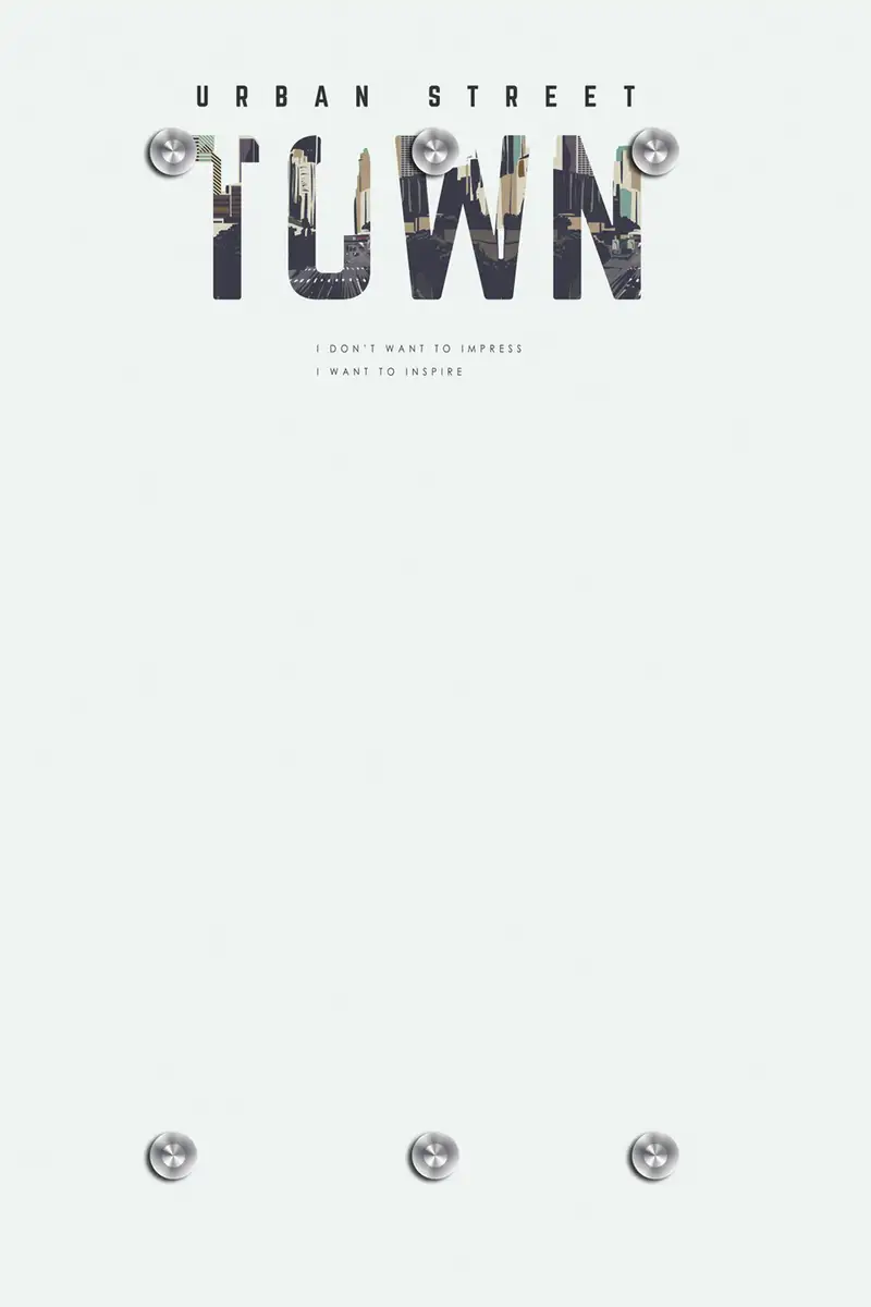 

Вешалка для одежды Queence "URBAN STREET TOWN" 80х120х5 см, синий