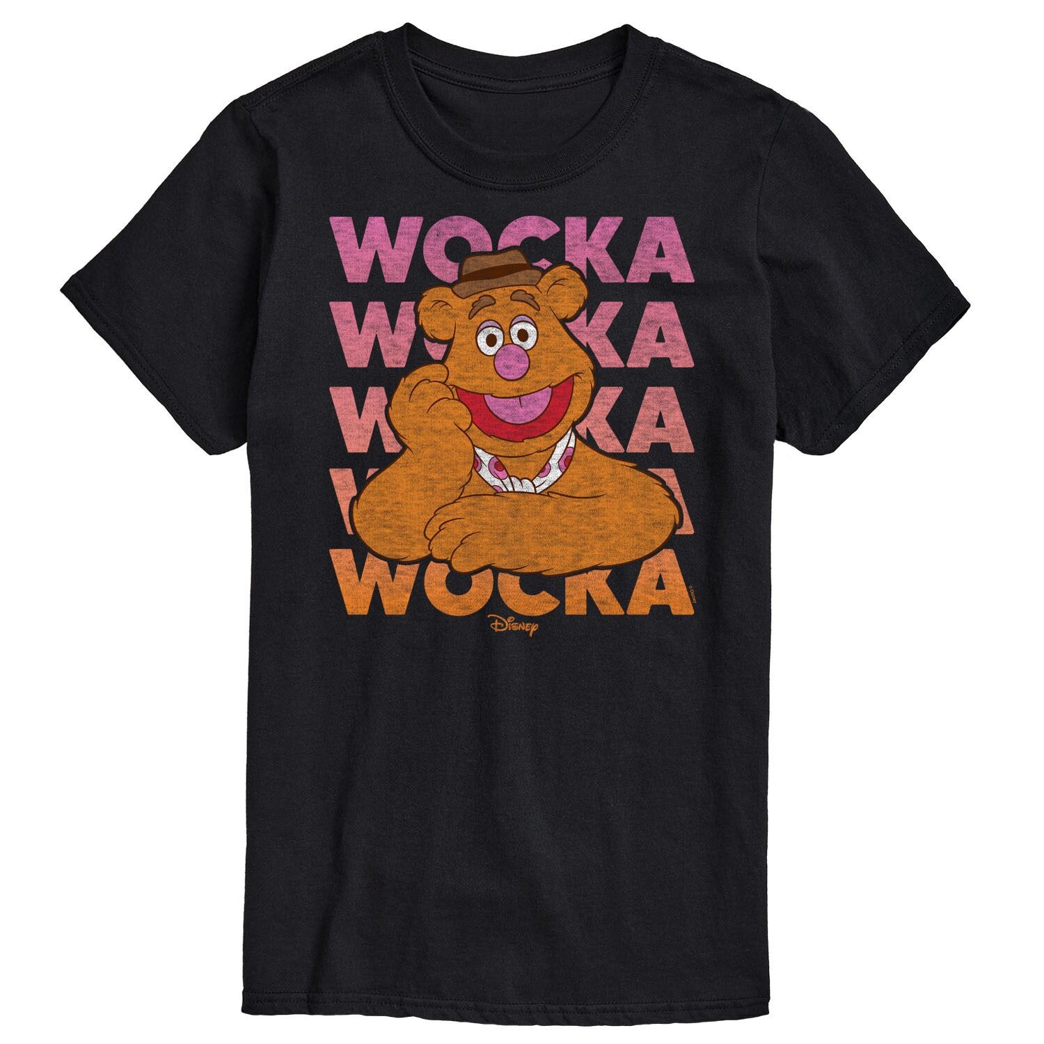 

Мужская футболка Disney's The Muppets Wocka Wocka Licensed Character, черный