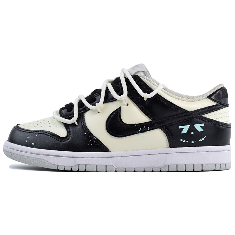 

Кроссовки Nike Dunk Skateboarding Shoes Men Low-top Black/beige, черный