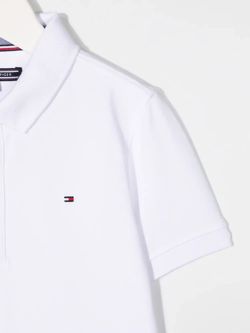Поло с вышитым логотипом Tommy Hilfiger Junior, белый — фото 3