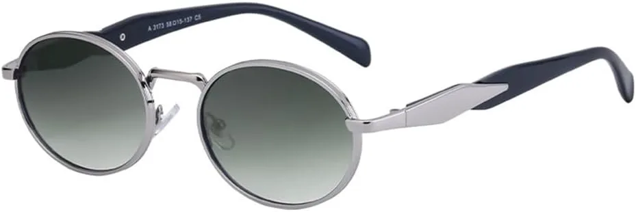 

Овальные солнцезащитные очки для женщин, ретро-очки для активного отдыха, металлические солнцезащитные очки для мужчин, защита от ультрафиолета UV400 HDUBFY, 6