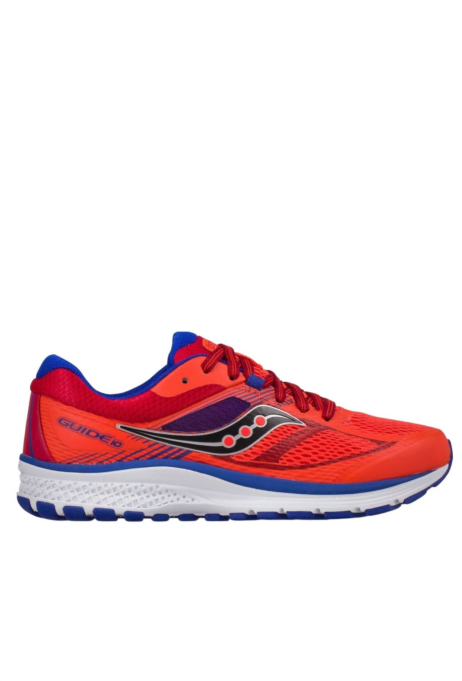 

Кроссовки Boy's Guide 10 для бега красного цвета SAUCONY