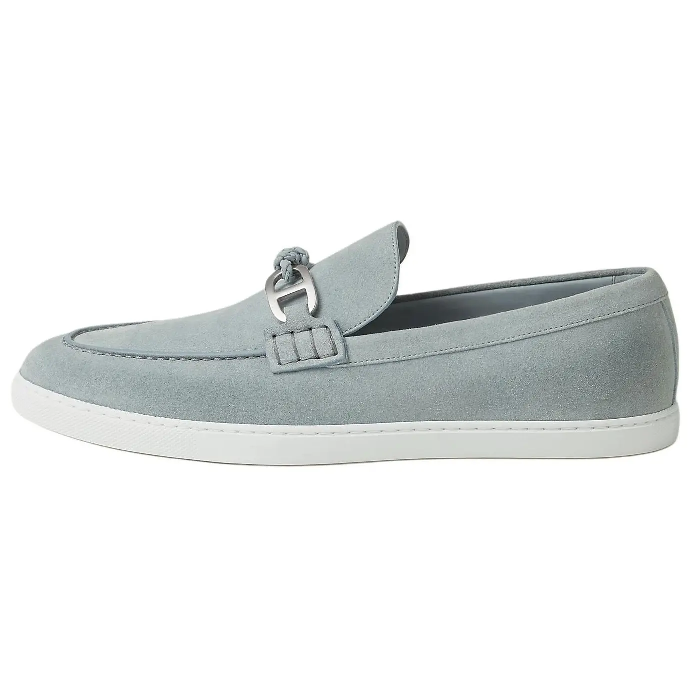 

HERMES Мужские лоферы Ignacio светло-голубого цвета