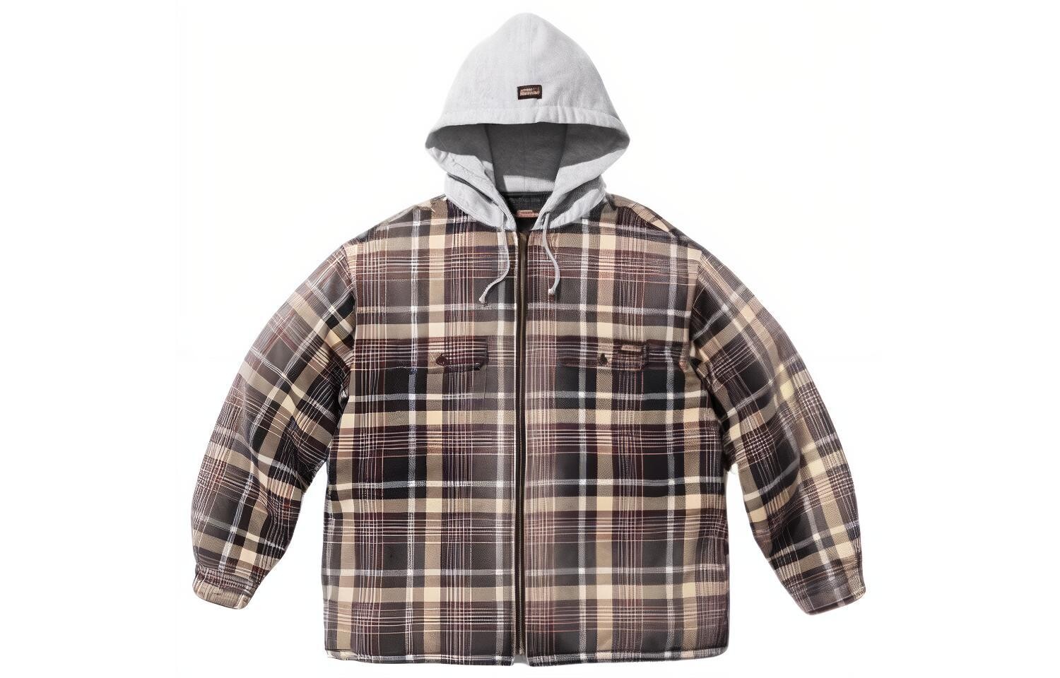 

Рубашка Supreme Dickies Plaid, черный / белый