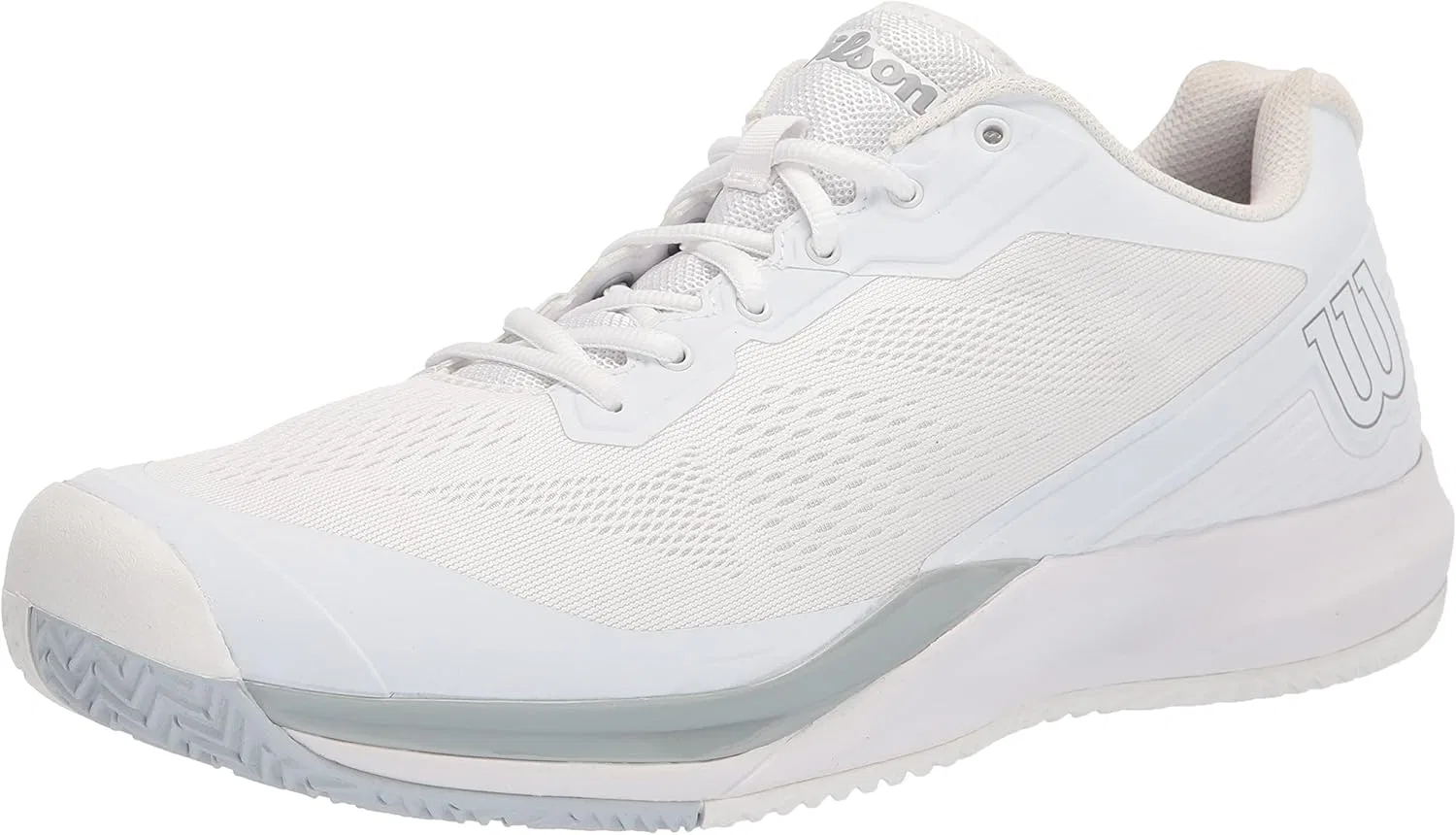 Кроссовки мужские для тенниса Wilson, Rush Pro 3.5, White/White/Pearl Blue