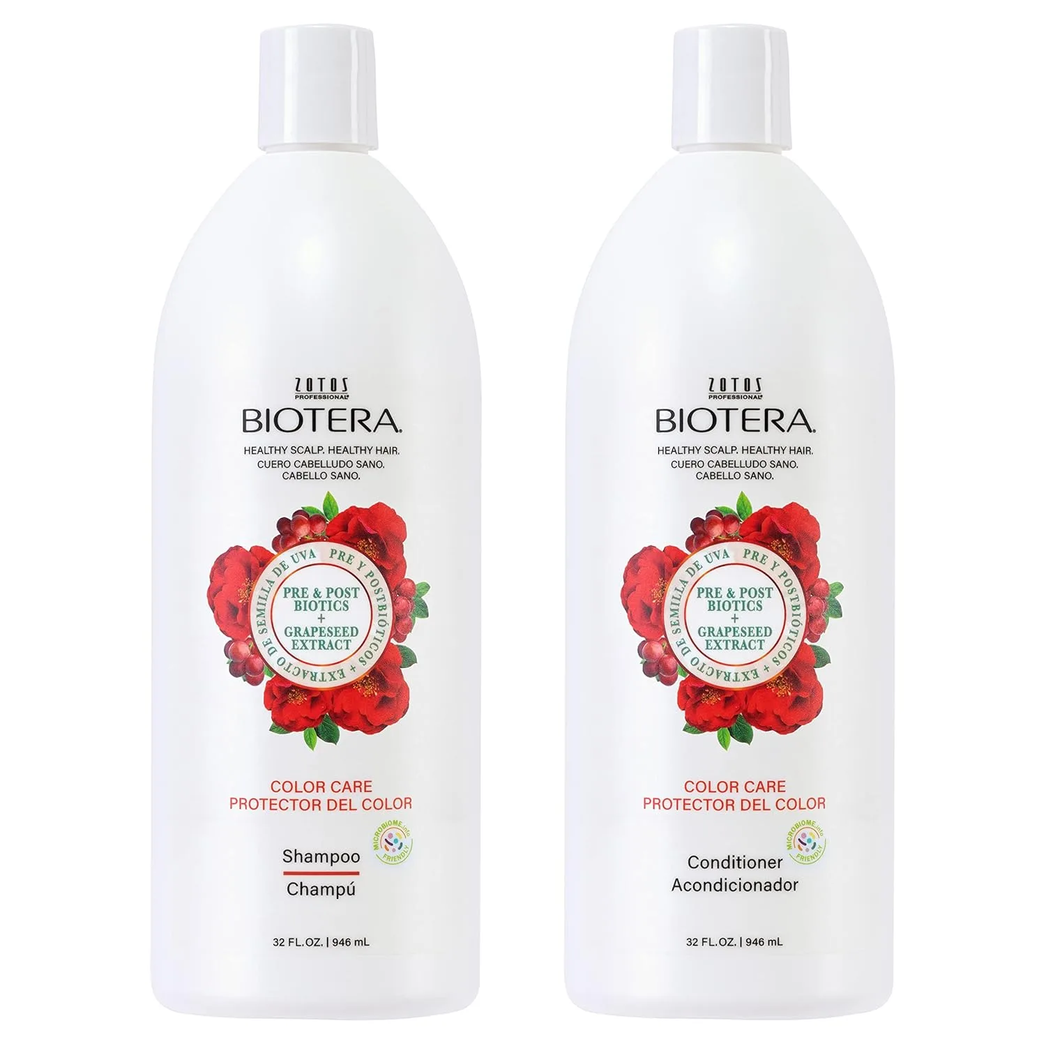 Набор шампунь и кондиционер BIOTERA Color Care для ухода за окрашенными волосами, 946 мл, Green