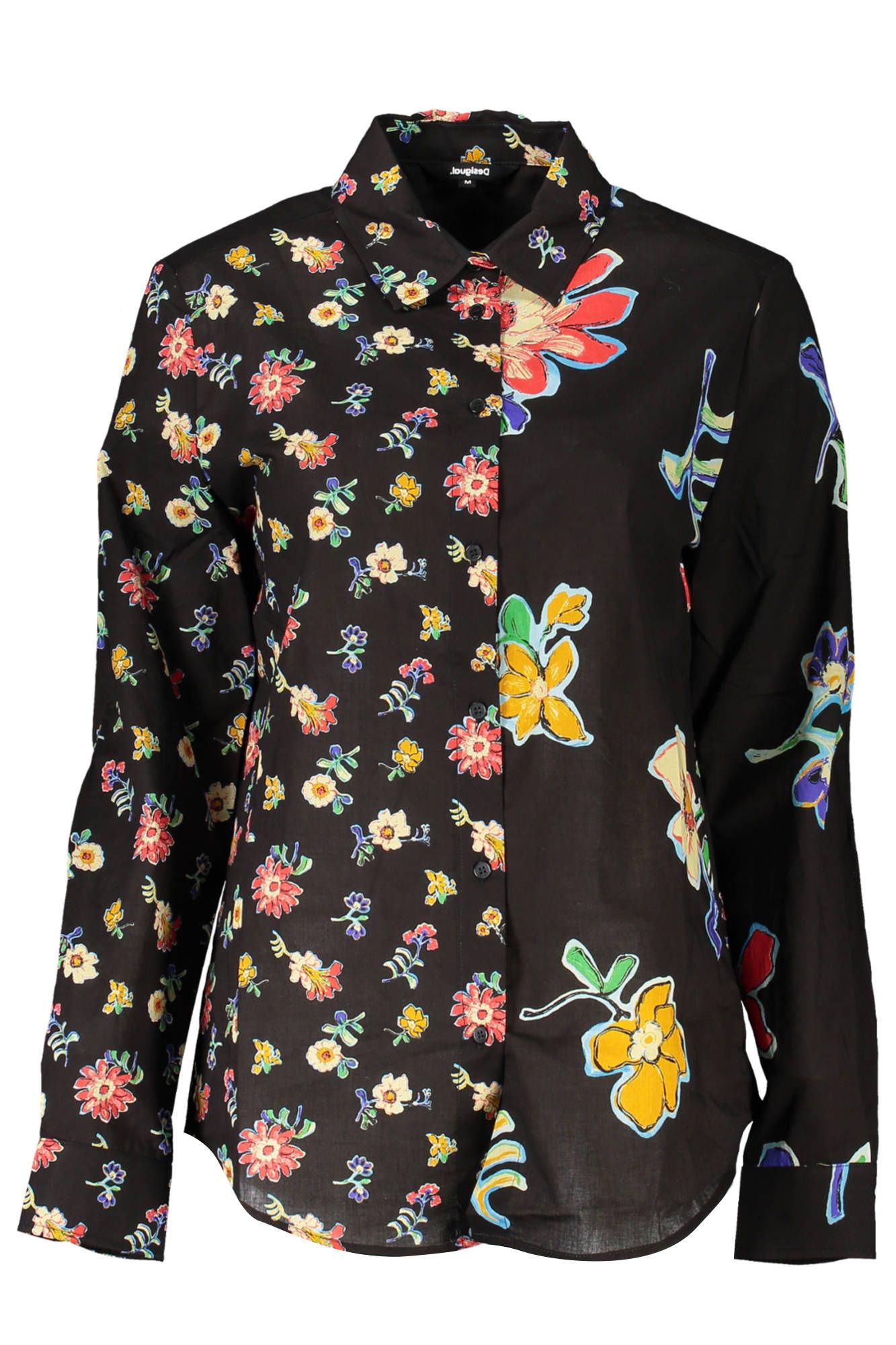 

Черная хлопковая женская рубашка Desigual