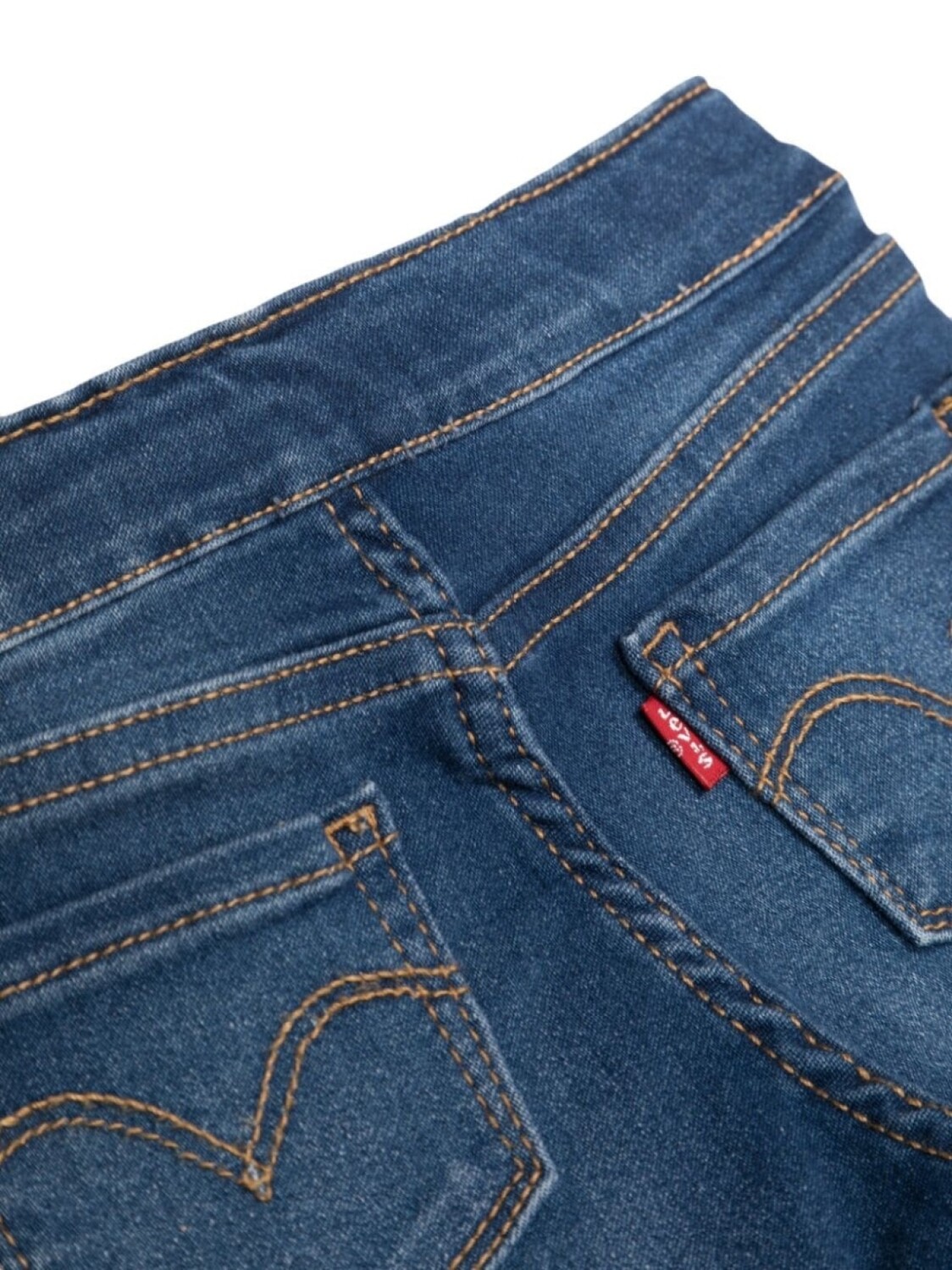 Levi's Kids джинсы с эластичным поясом, синий — фото 3