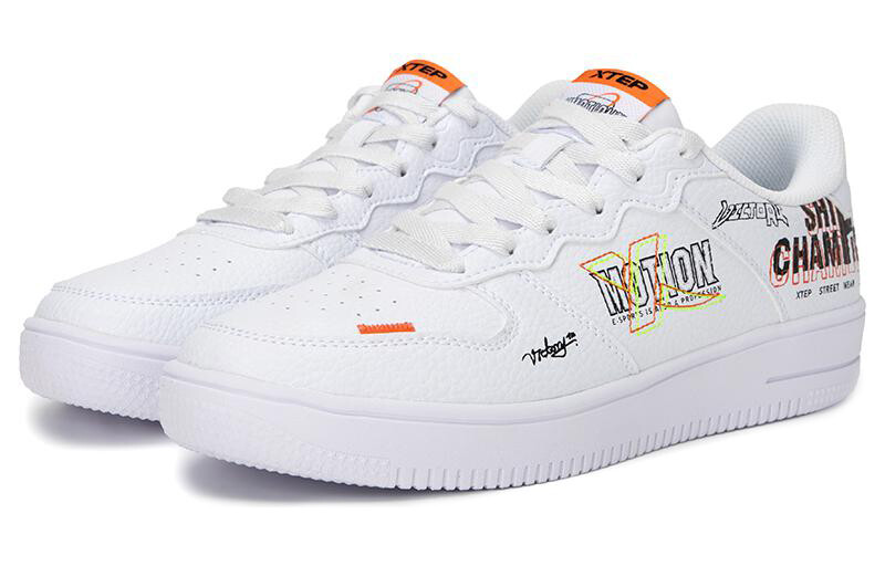 Кроссовки XTEP Skateboard Shoes Men Low-Top White — фото 3