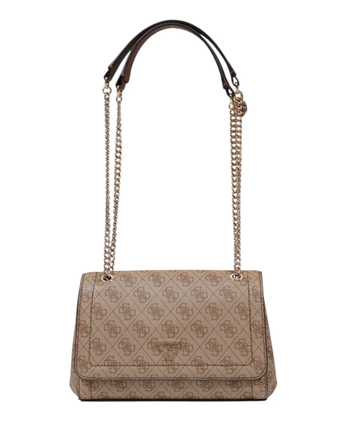 

Наплечная сумка с откидной крышкой Guess, коричневый