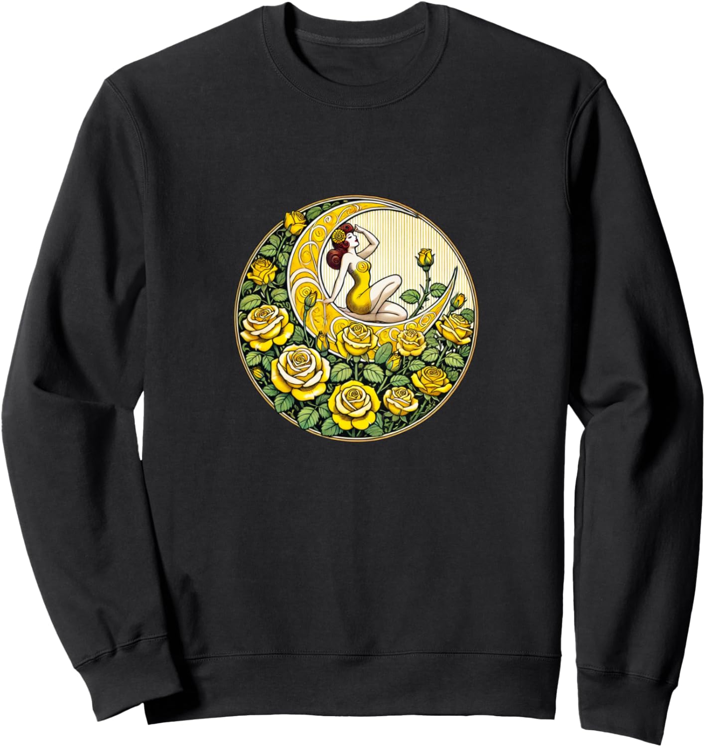 

Иллюстрация девушки в стиле пин-ап с желтой розой. толстовка с изображением розы в саду Cat Snugg