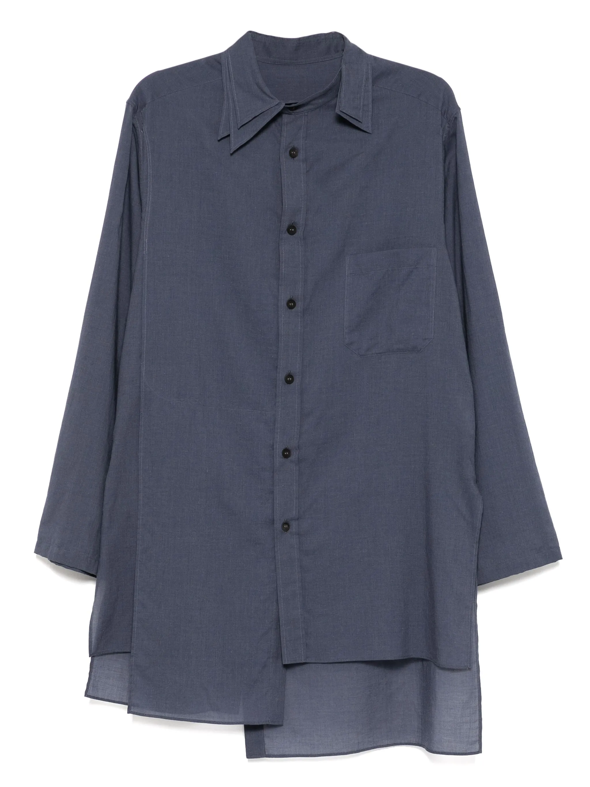 

Рубашка с длинными рукавами Yohji Yamamoto, синий