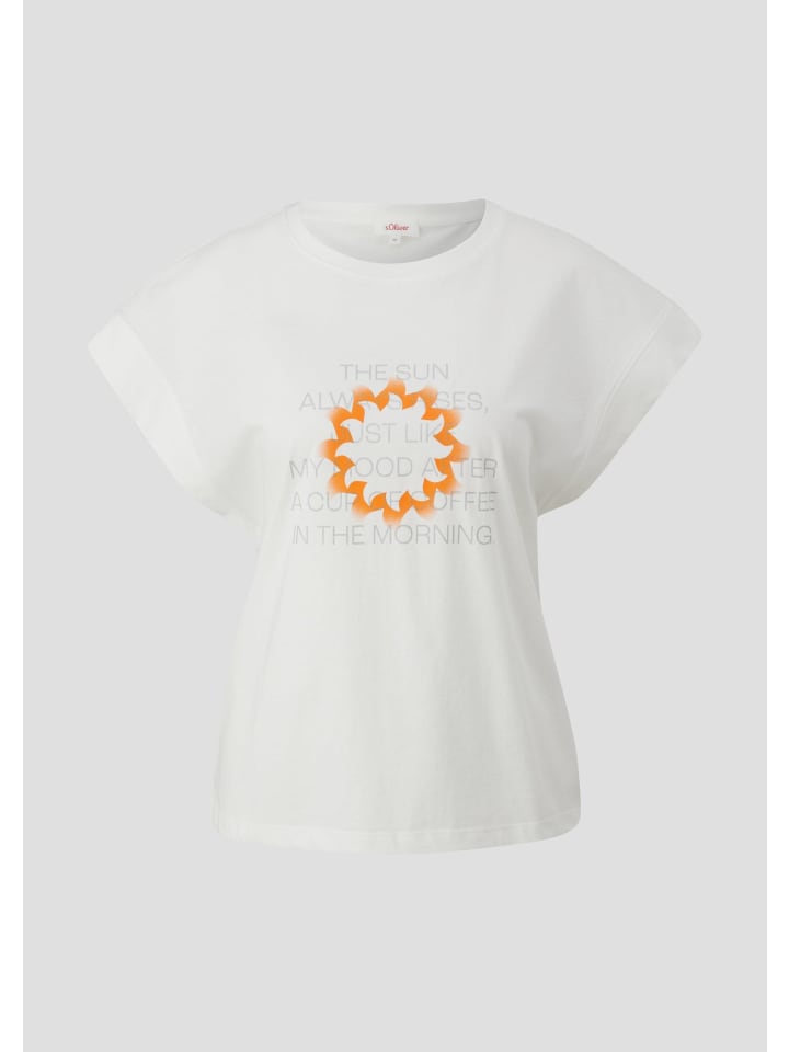 

s.Oliver Футболка цвета 02D0_ecru, Бежевый, s.Oliver Футболка цвета 02D0_ecru