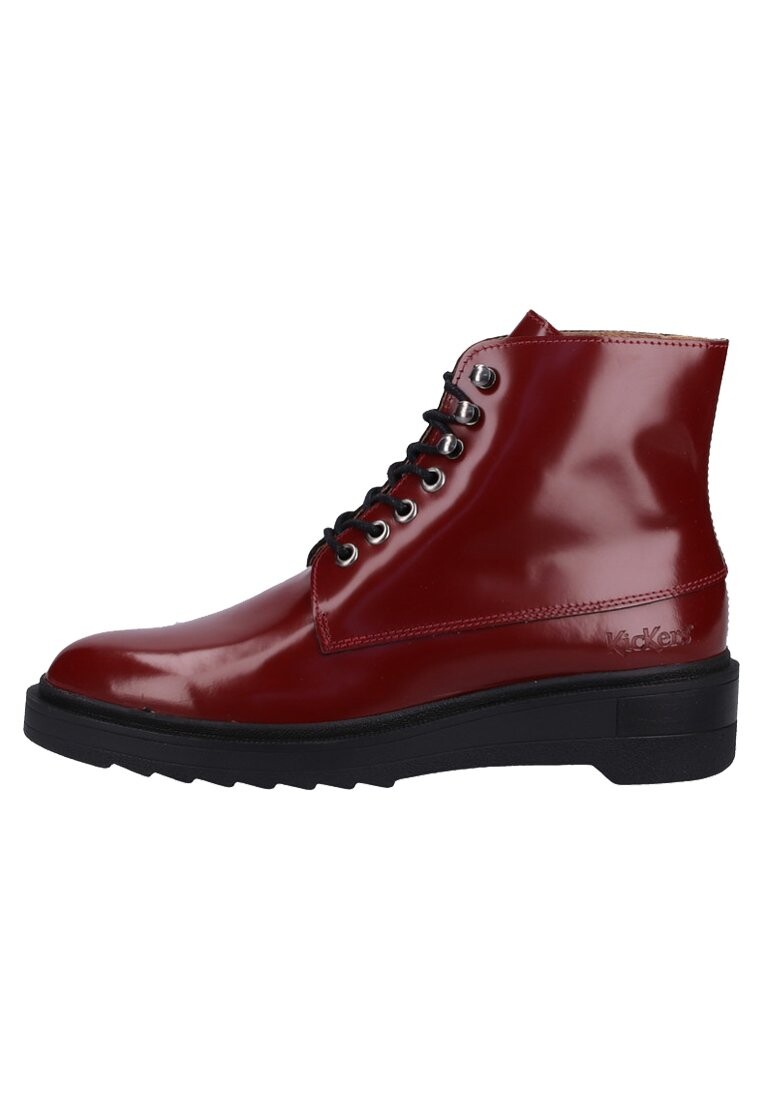 

Ботильоны на шнуровке Kickers, цвет dark red