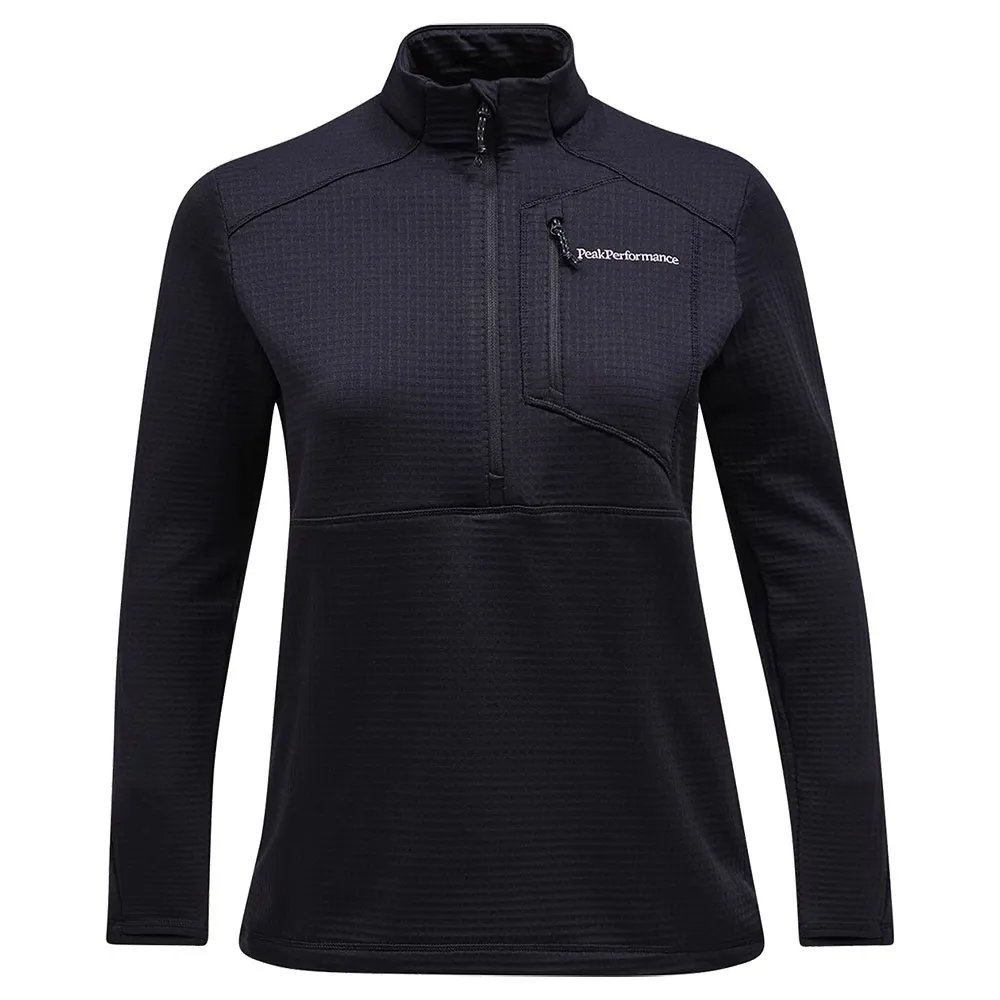 

Флис Peak Performance Trail Polartec half zip, черный