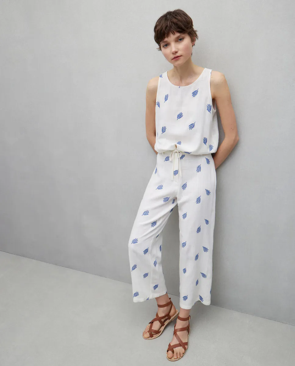 

Вышитые женские брюки Easy Wear, цвет 120 Crudo