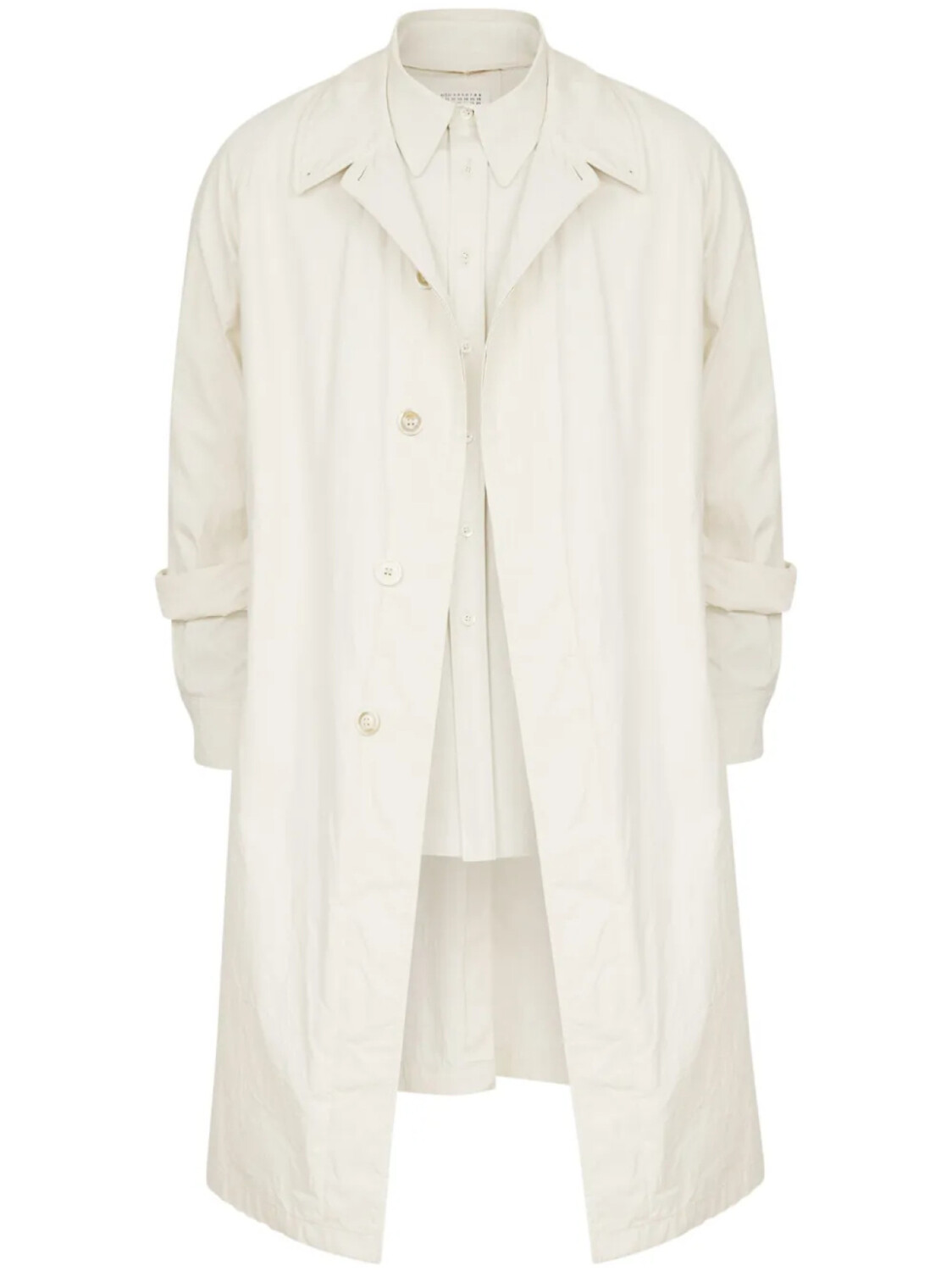 

Maison Margiela многослойный тренч, нейтральный
