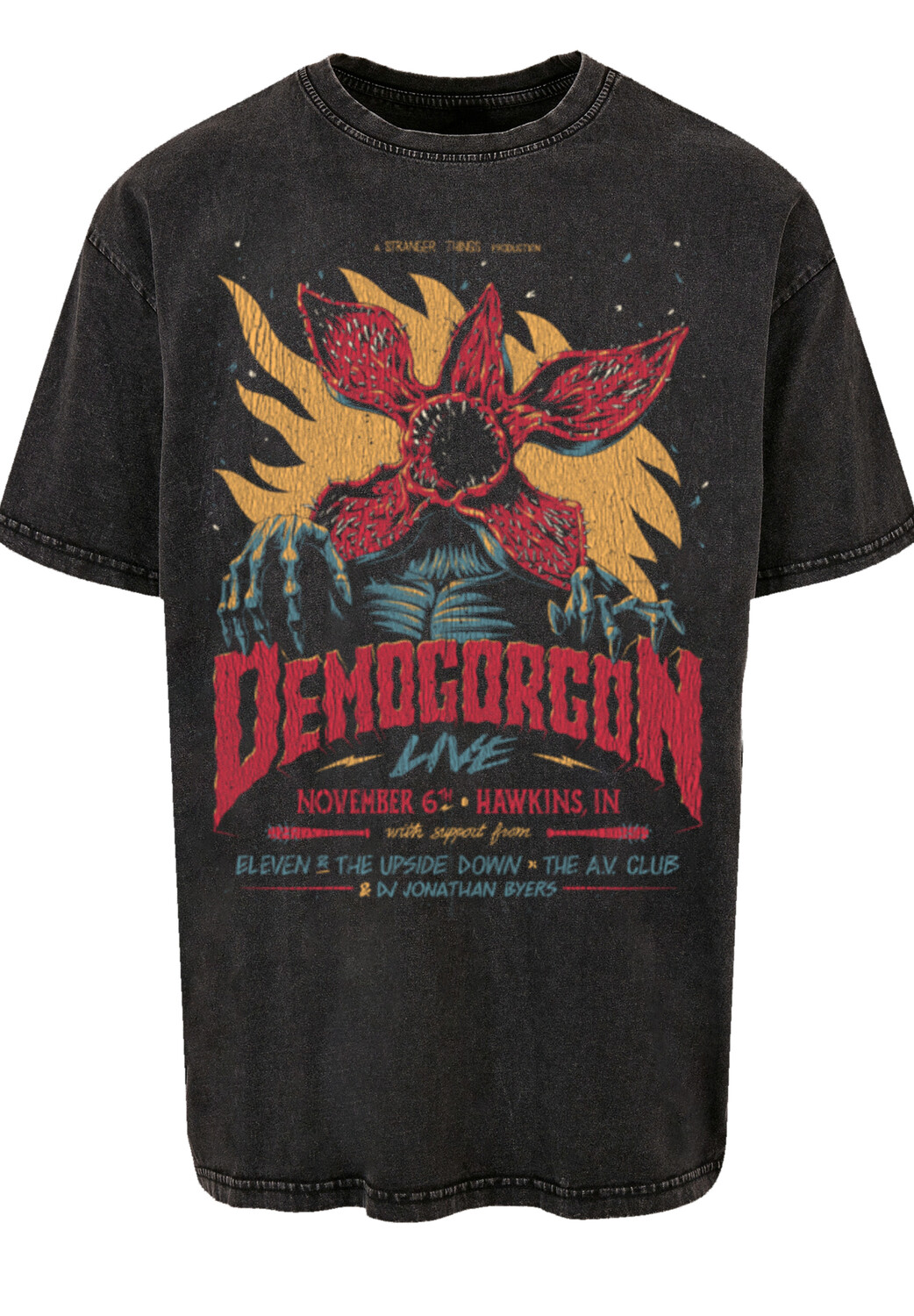 

Футболка F4NT4STIC Stranger Things Demogorgon Poster Netflix TV Series, черный