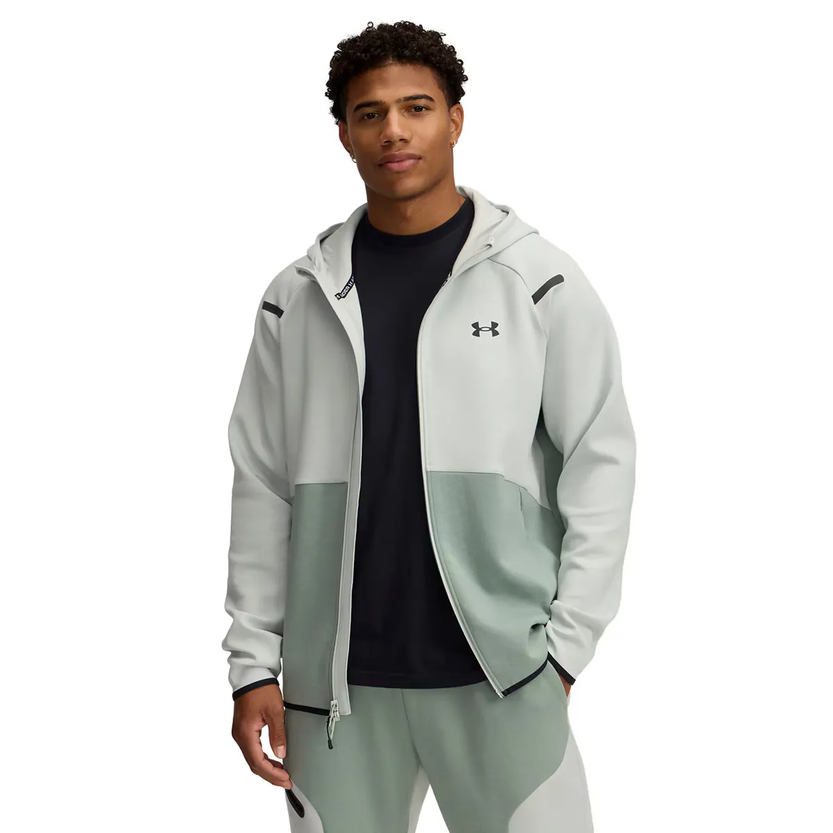 

Мужская толстовка UA Unstoppable Flc FZ HD EU Under Armor Under Armour, зеленый