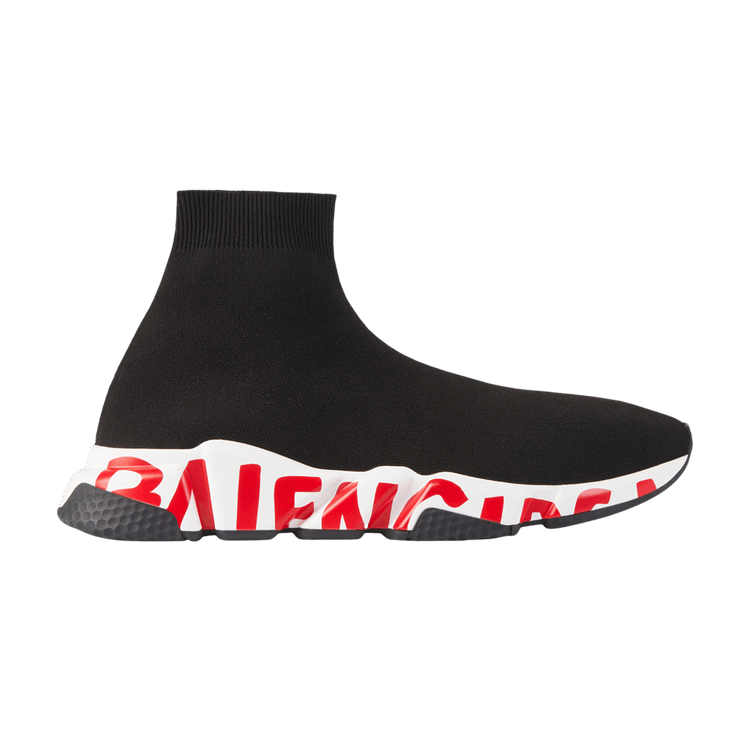 

Кроссовки Balenciaga Speed Trainer 'Graffiti - Black Red', черный