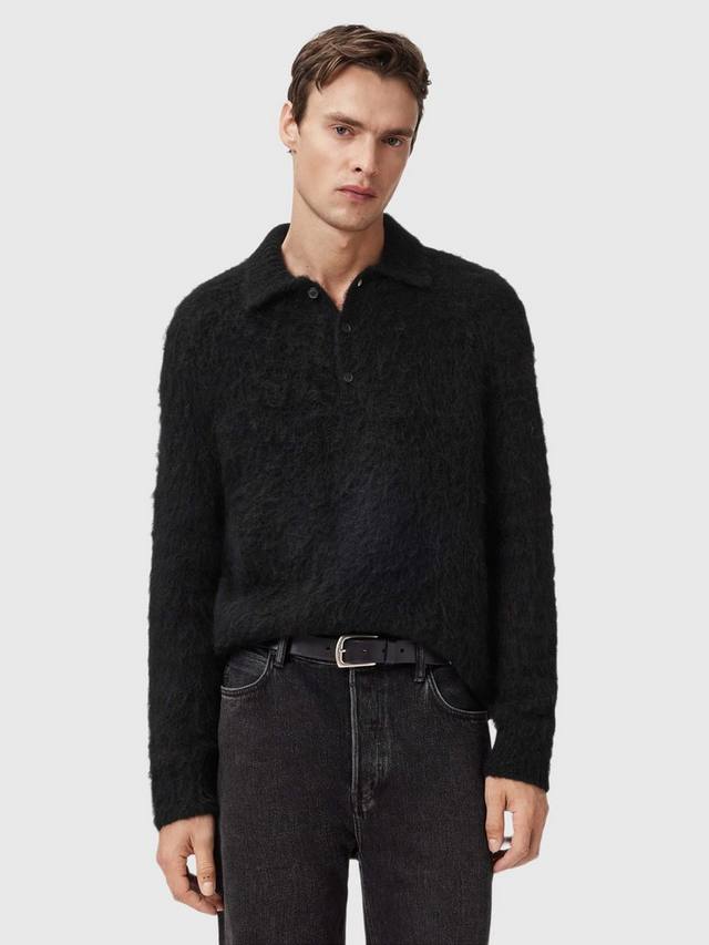 

Свитер поло с длинным рукавом из смесовой альпаки Sonny AllSaints