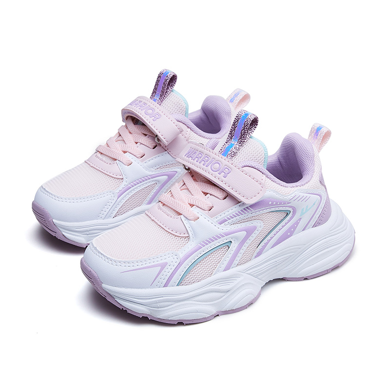 WARRIOR Скользостойкие, износостойкие, легкие амортизирующие лоу-топы Kids Lifestyle Shoes Pink White Purple — фото 4
