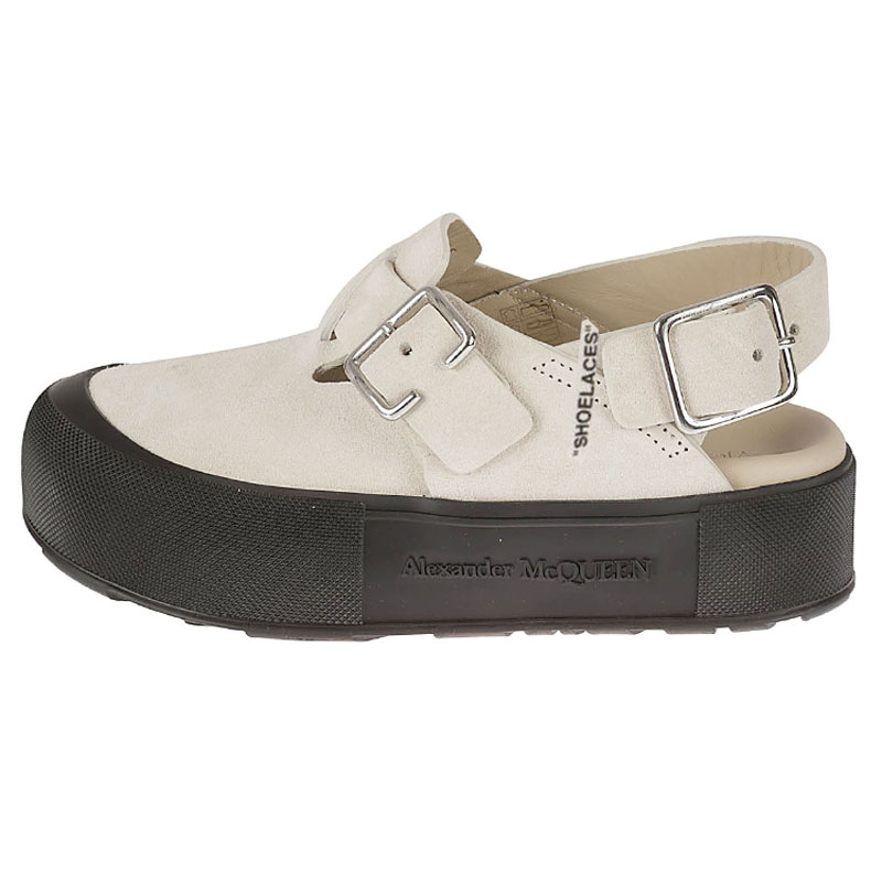 

Сандалии с открытым носком на пряжке Alexander McQueen, Original Shoe Box Included