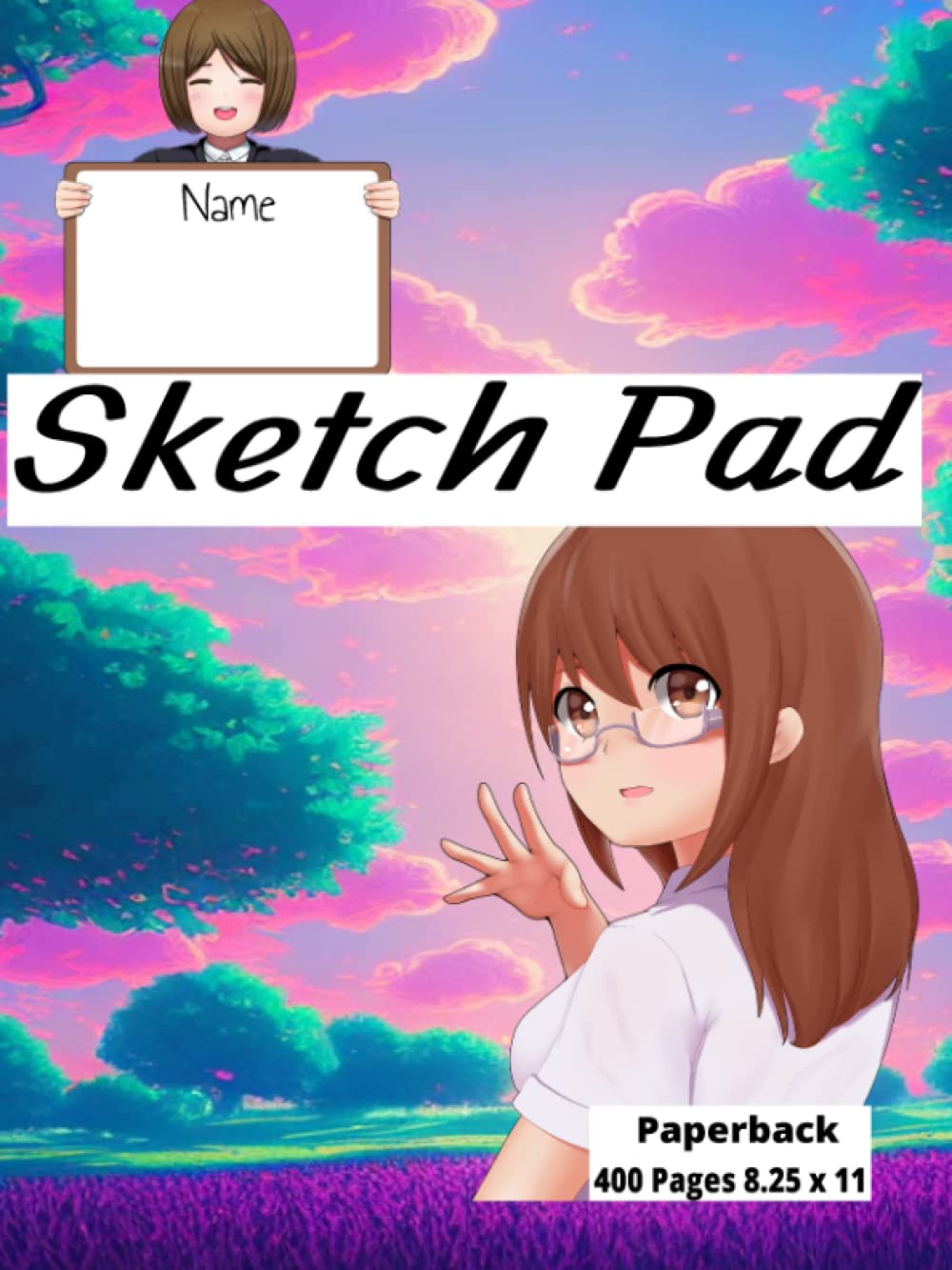 

Anime Sketchpad: Anime cover theme Medium sketchpad 400 pages 8.25x11! All ages (Independently published)