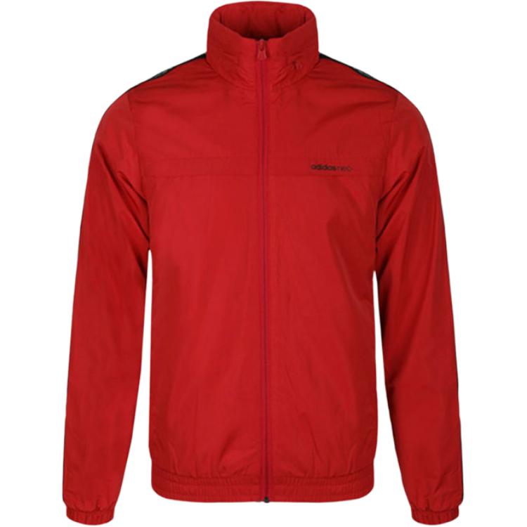 

Adidas Neo Мужская куртка, красные, с воротником-стойкой, средней жесткости, другие