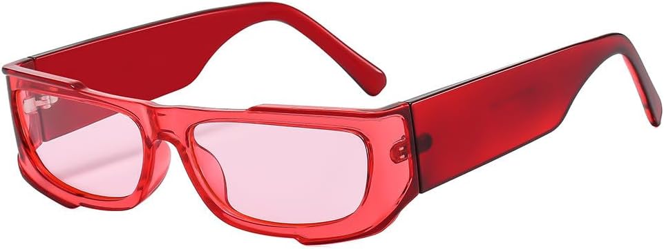 

Модные прямоугольные женские солнцезащитные очки фиолетового цвета с градиентным переходом цвета, мужские солнцезащитные очки с защитой от УФ-излучения UV400 HYYZZC, C4 Red Red